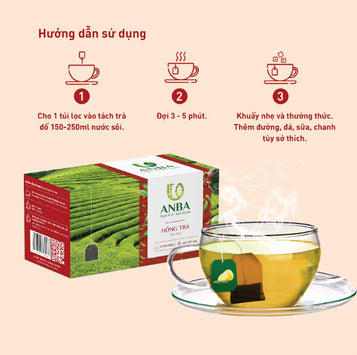 Anba - Black tea (tea bag) Distributed by Vietfarms