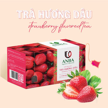 Anba - Strawberry tea  (tea bag) distributed by Vietfarms