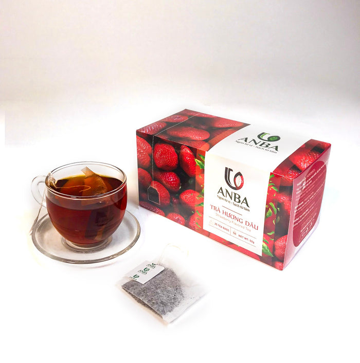 Anba - Strawberry tea  (tea bag) distributed by Vietfarms