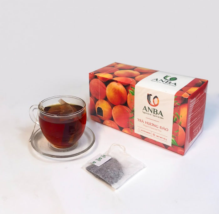 Anba - Peach black tea (tea bag) distributed by Vietfarms