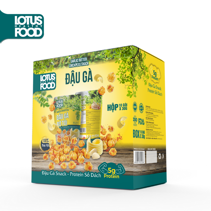 Lotus - Garlic Butter Chickpeas Snack Distributed by VietFarms - COMMING SOON